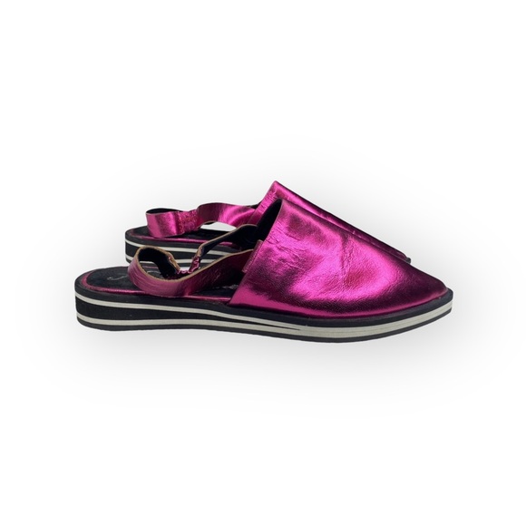 new Free People ༄ Lexa Pointed Toe Slingback Flat༄ Metallic Purple ༄ 37 6.5M 7M - Picture 3 of 16